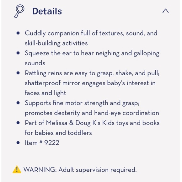 Melissa & Doug Giddy-Up & Play Horse Activity Toy EUC Pony - Picture 12 of 12